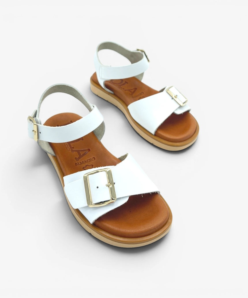 Sandalia plana PORTINATX color blanco