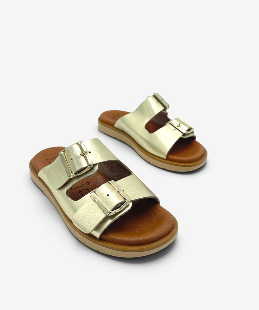 Sandalias planas PELOSA platino