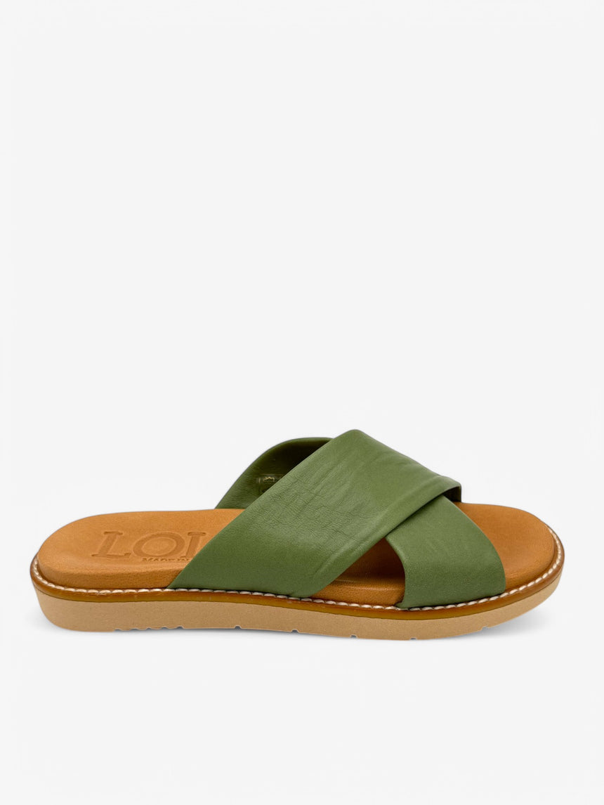 Sandalias planas MARIOLU kaki