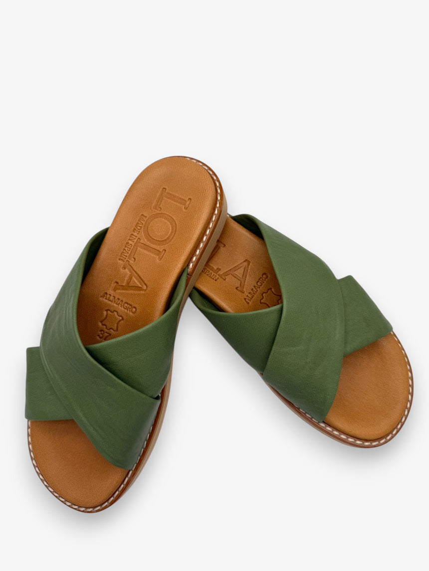 Sandalias planas MARIOLU kaki