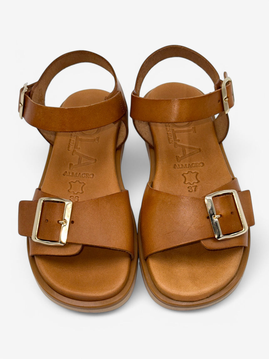 Sandalias planas LI COSSI avellana