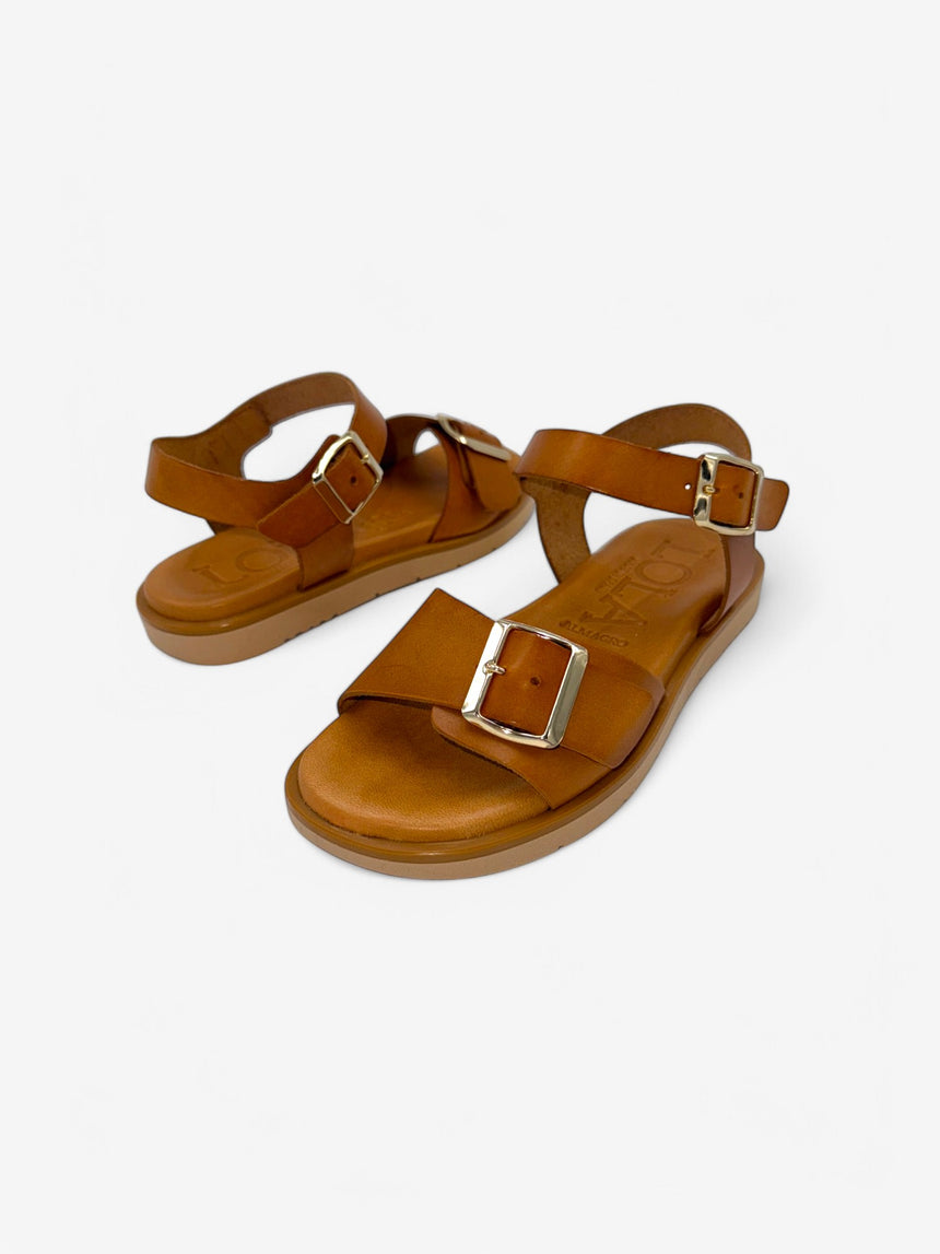 Sandalias planas LI COSSI avellana