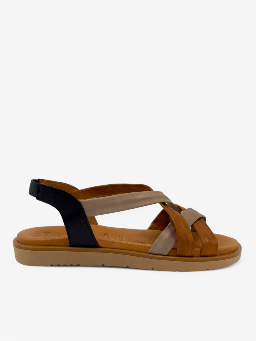 Sandalias planas ARIENZO combi-negro