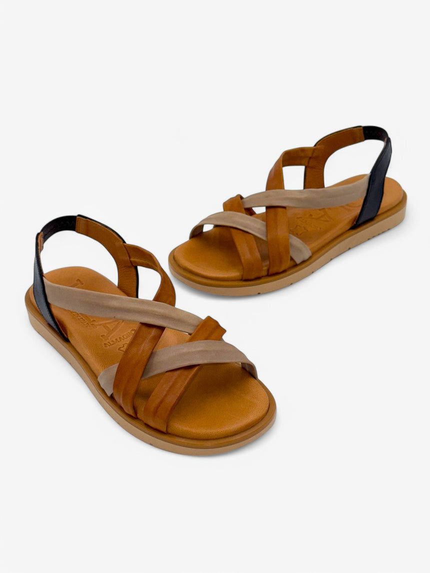 Sandalias planas ARIENZO combi-negro