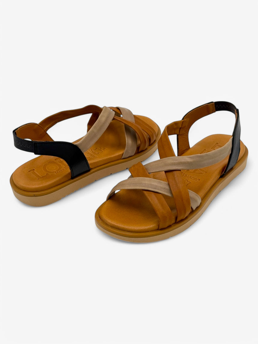 Sandalias planas ARIENZO combi-negro