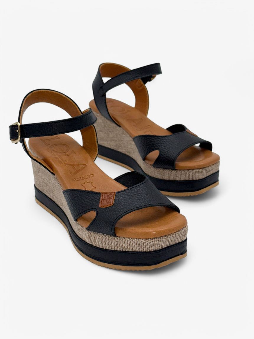 Sandalias con cuña SAVINA negro