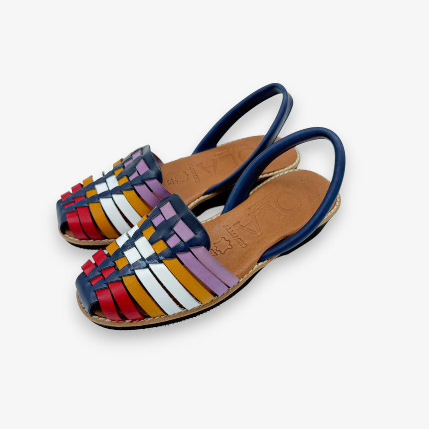 Menorquinas con cuña MACARELLA panama-blanco