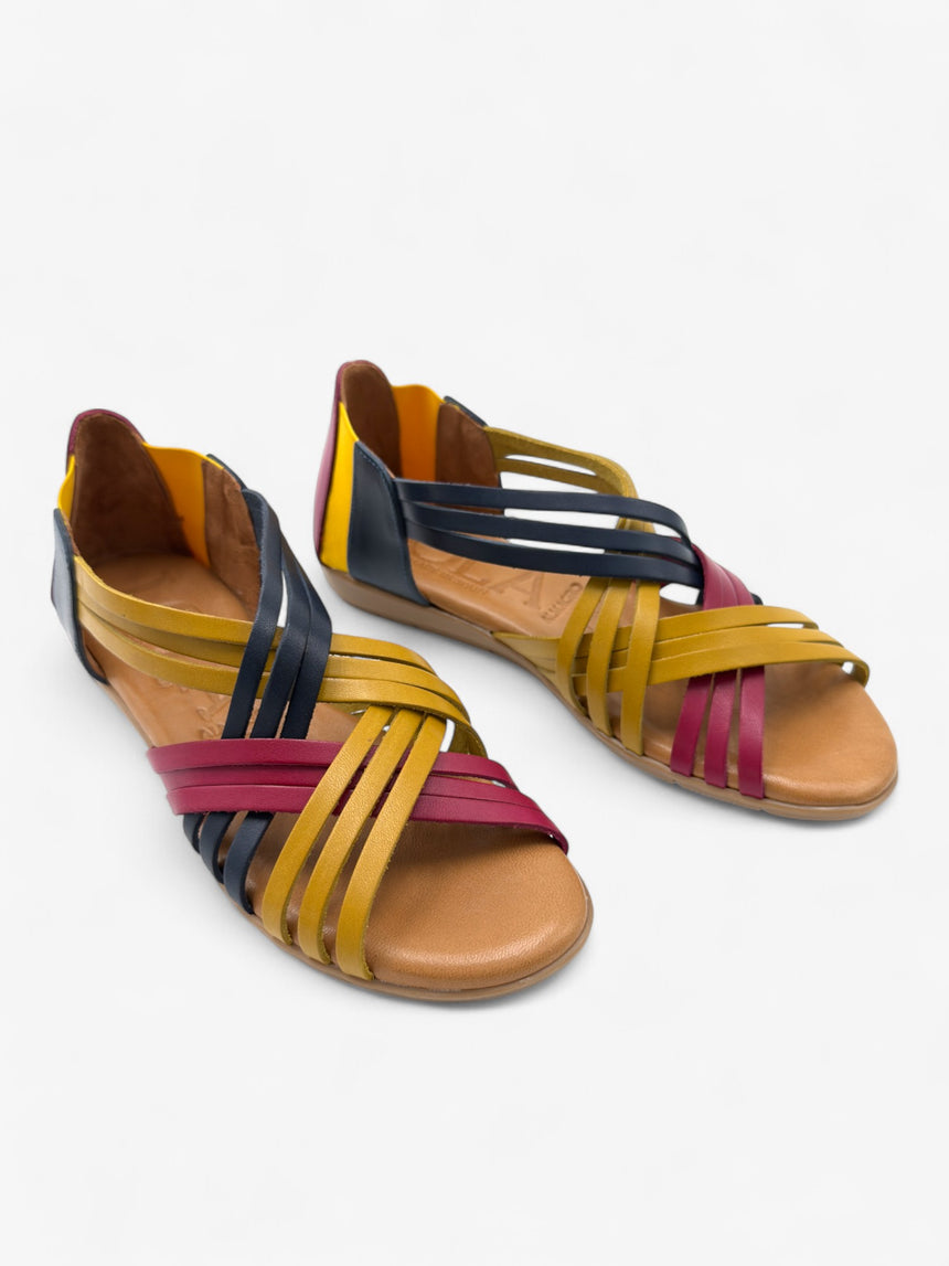 Sandalias planas ESCORXADA combi-berry (muestra)