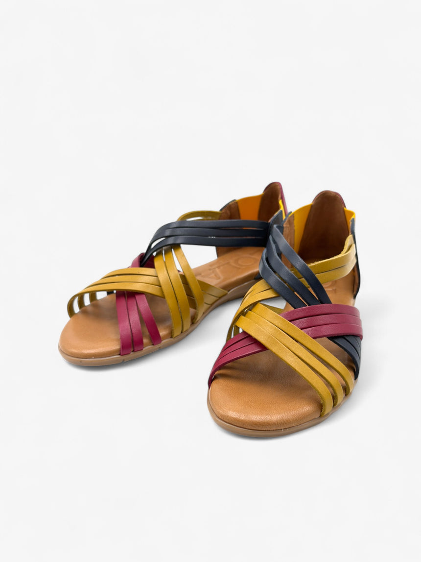 Sandalias planas ESCORXADA combi-berry (muestra)