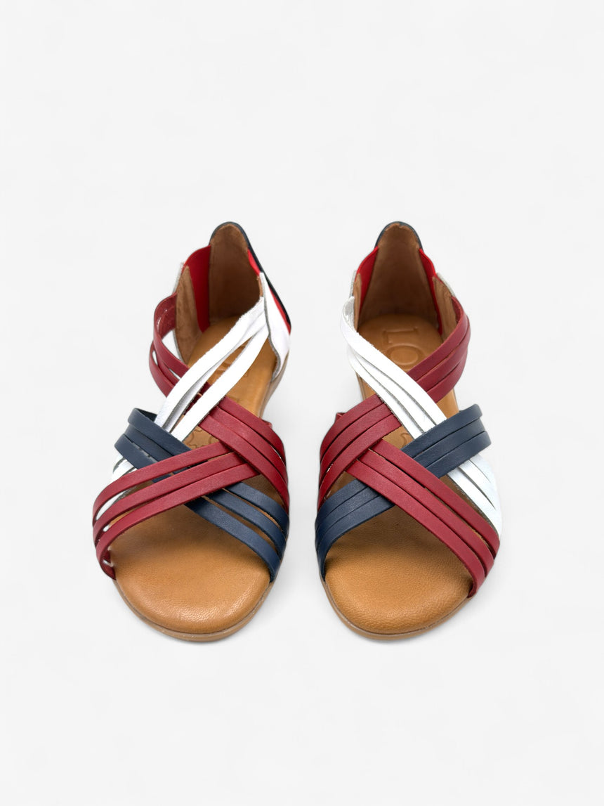 Sandalias planas ESCORXADA combi-blue (muestra)