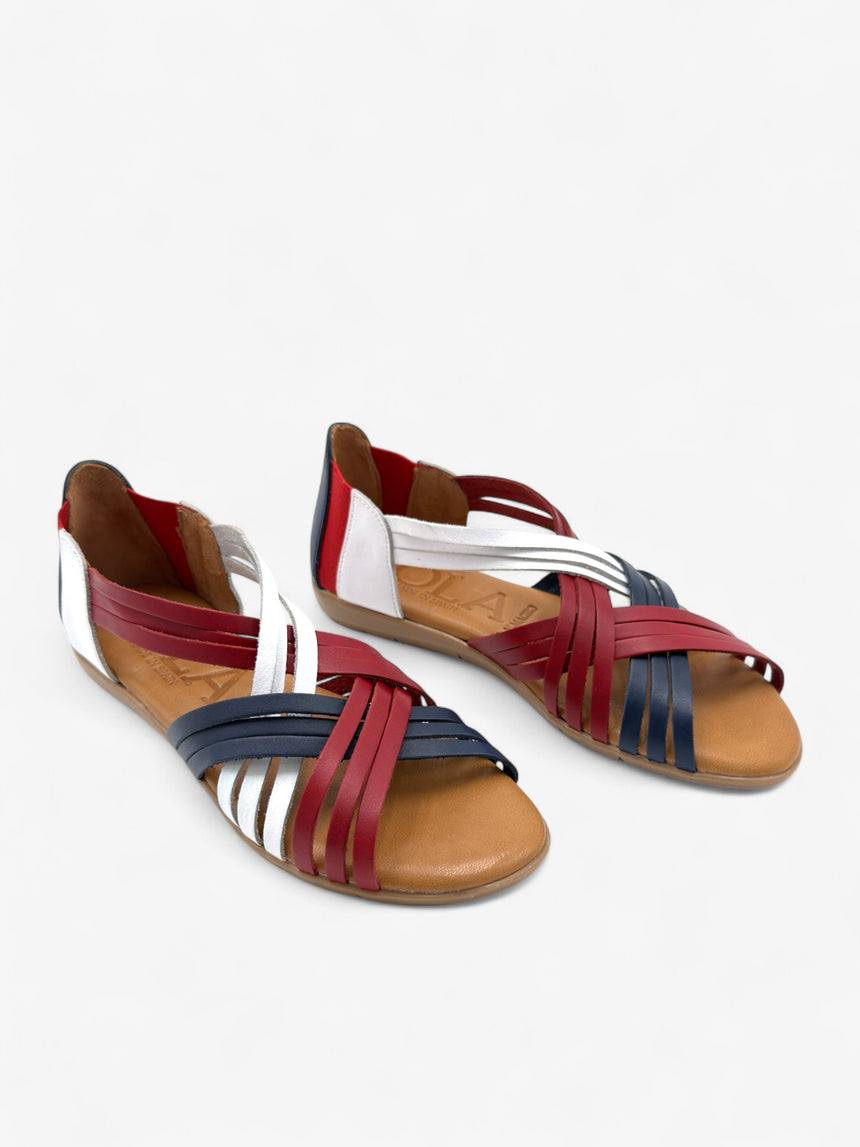 Sandalias planas ESCORXADA combi-blue (muestra)