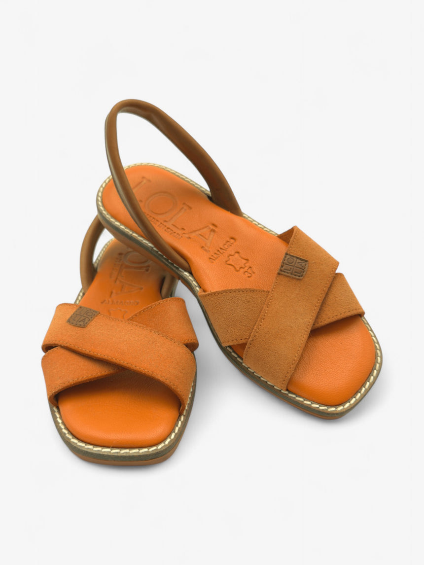 Menorquina plana MURTA naranja (muestra)