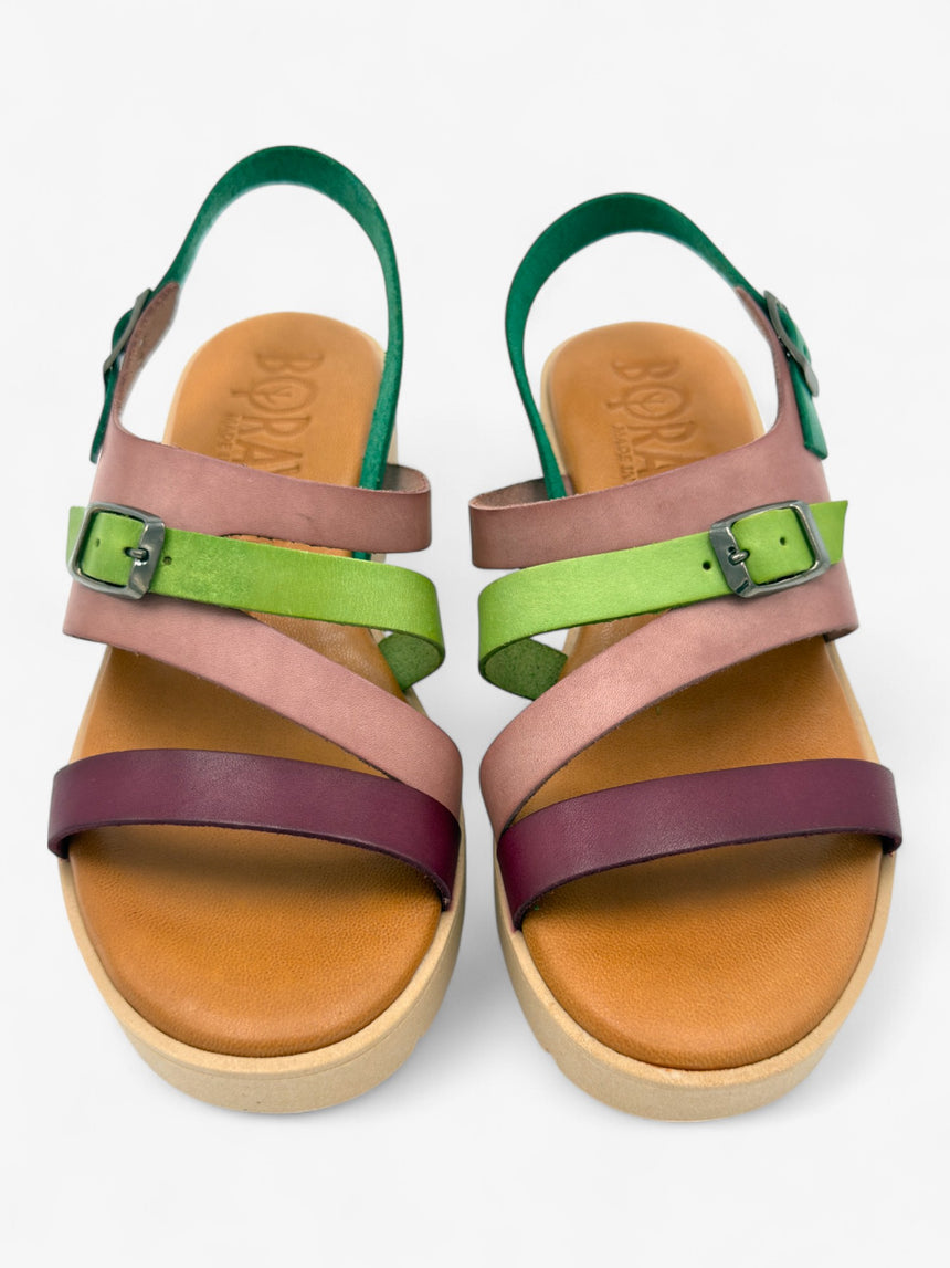 Sandalia con cuña VITAMINICA marrón