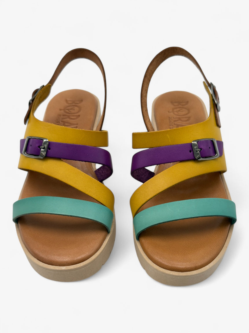 Sandalia con cuña PROVENZALE amarillas