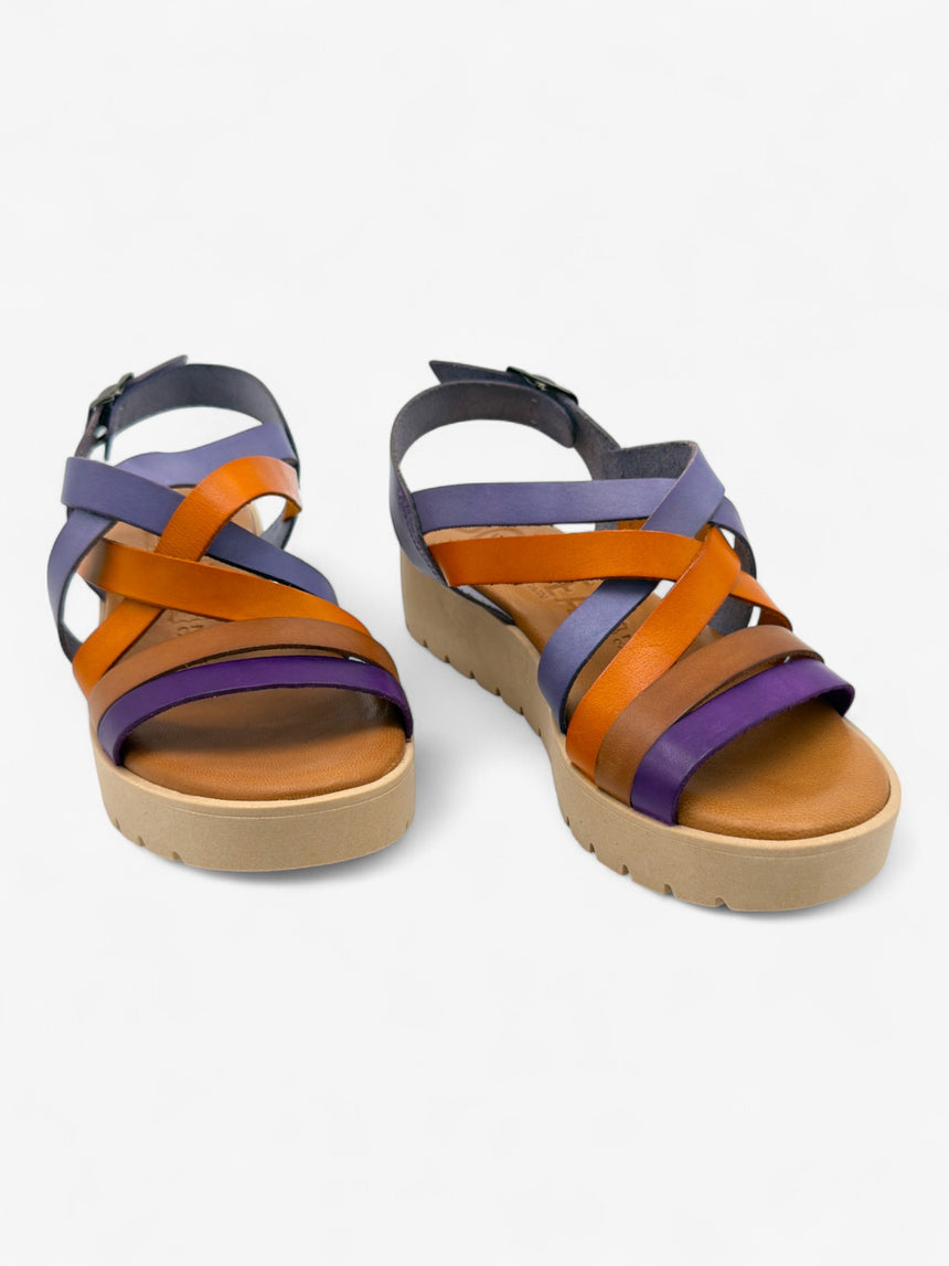 Sandalia con cuña VIOLETA