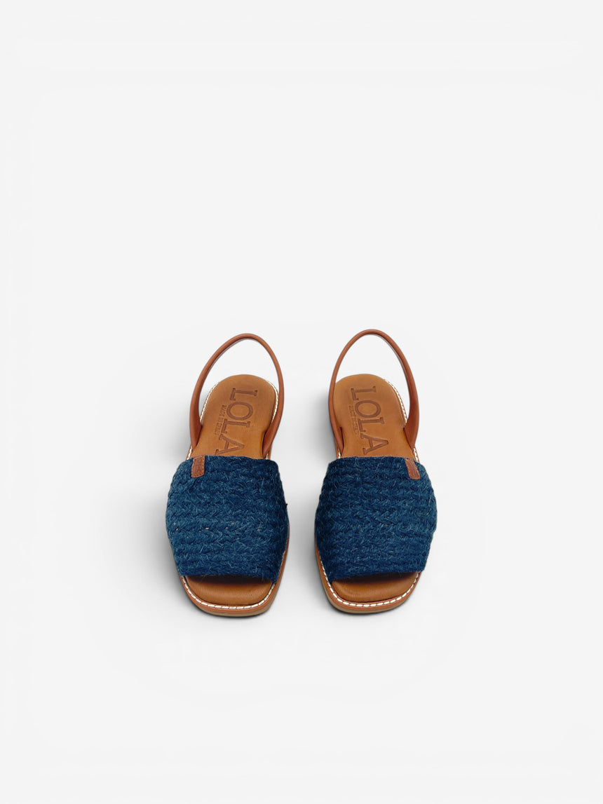 Menorquinas planas LITHICA Blue