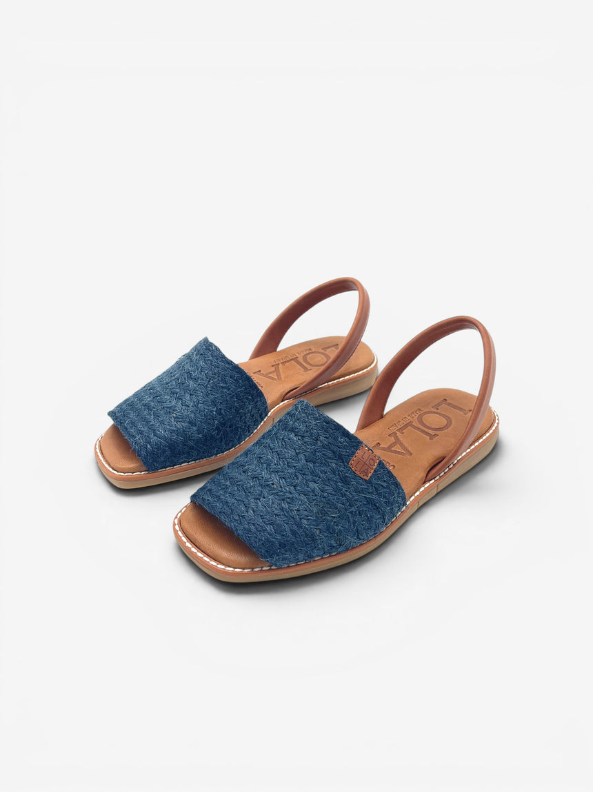 Menorquinas planas LITHICA Blue