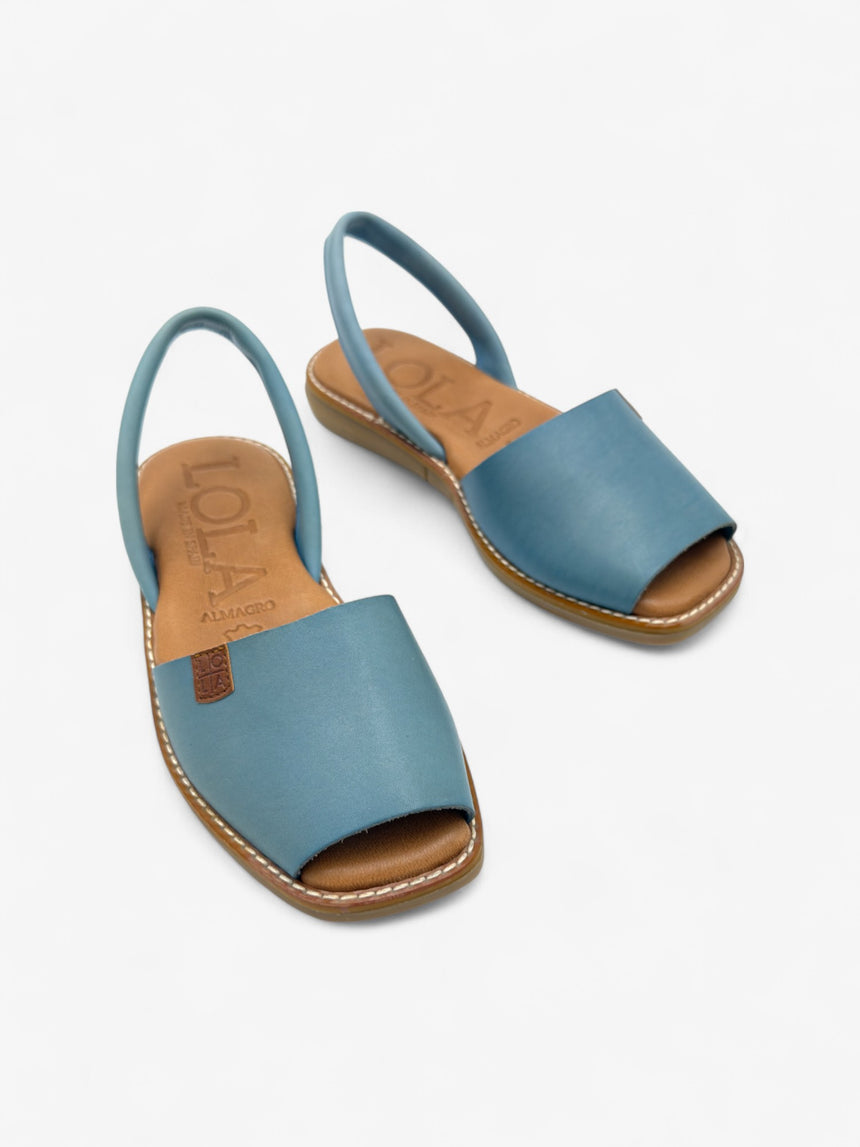 Menorquina plana Galdana color cian