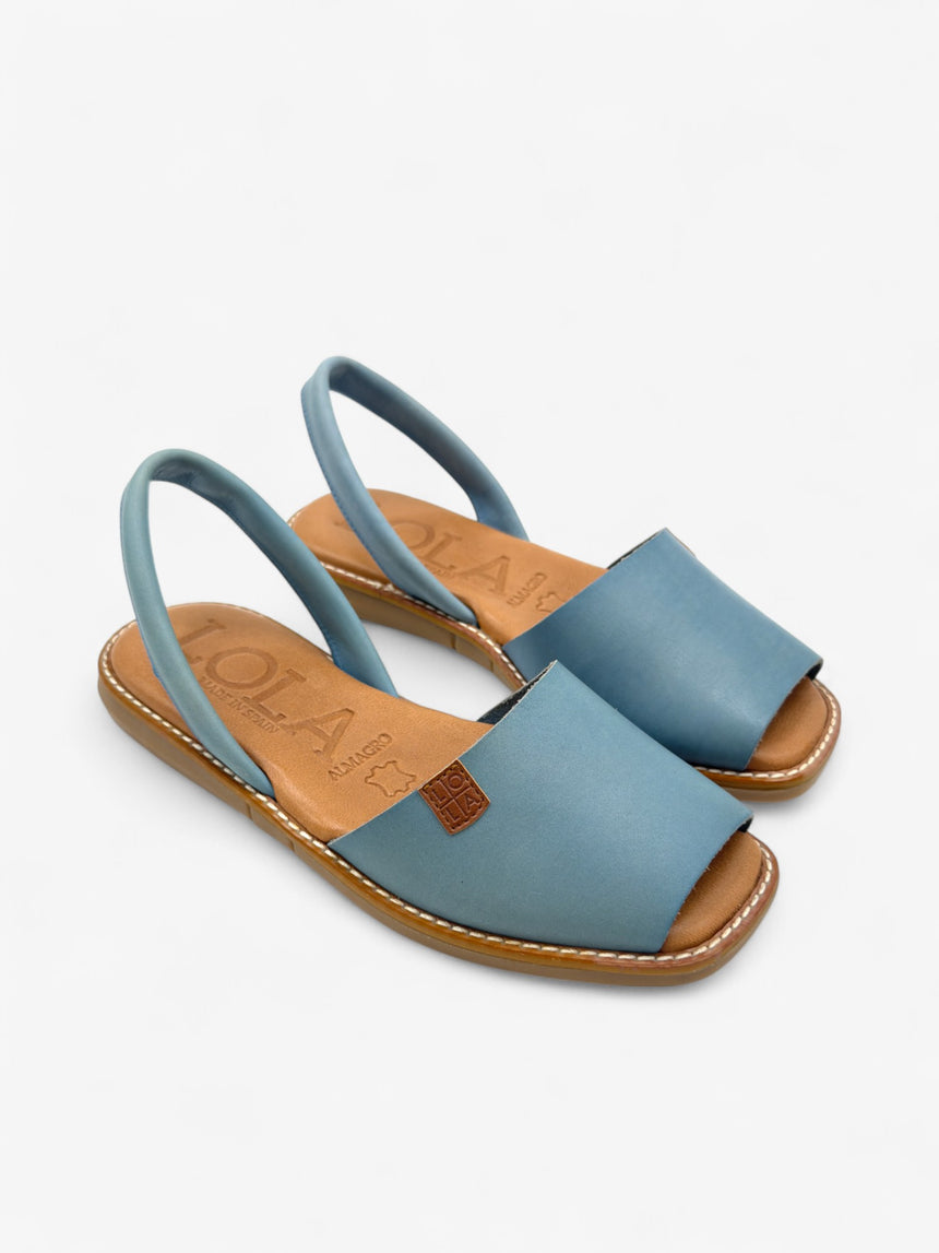 Menorquina plana Galdana color cian