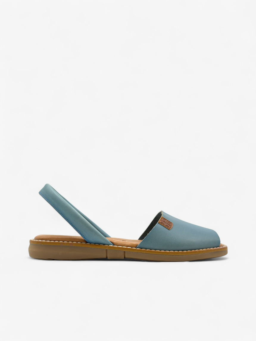 Menorquina plana Galdana color cian