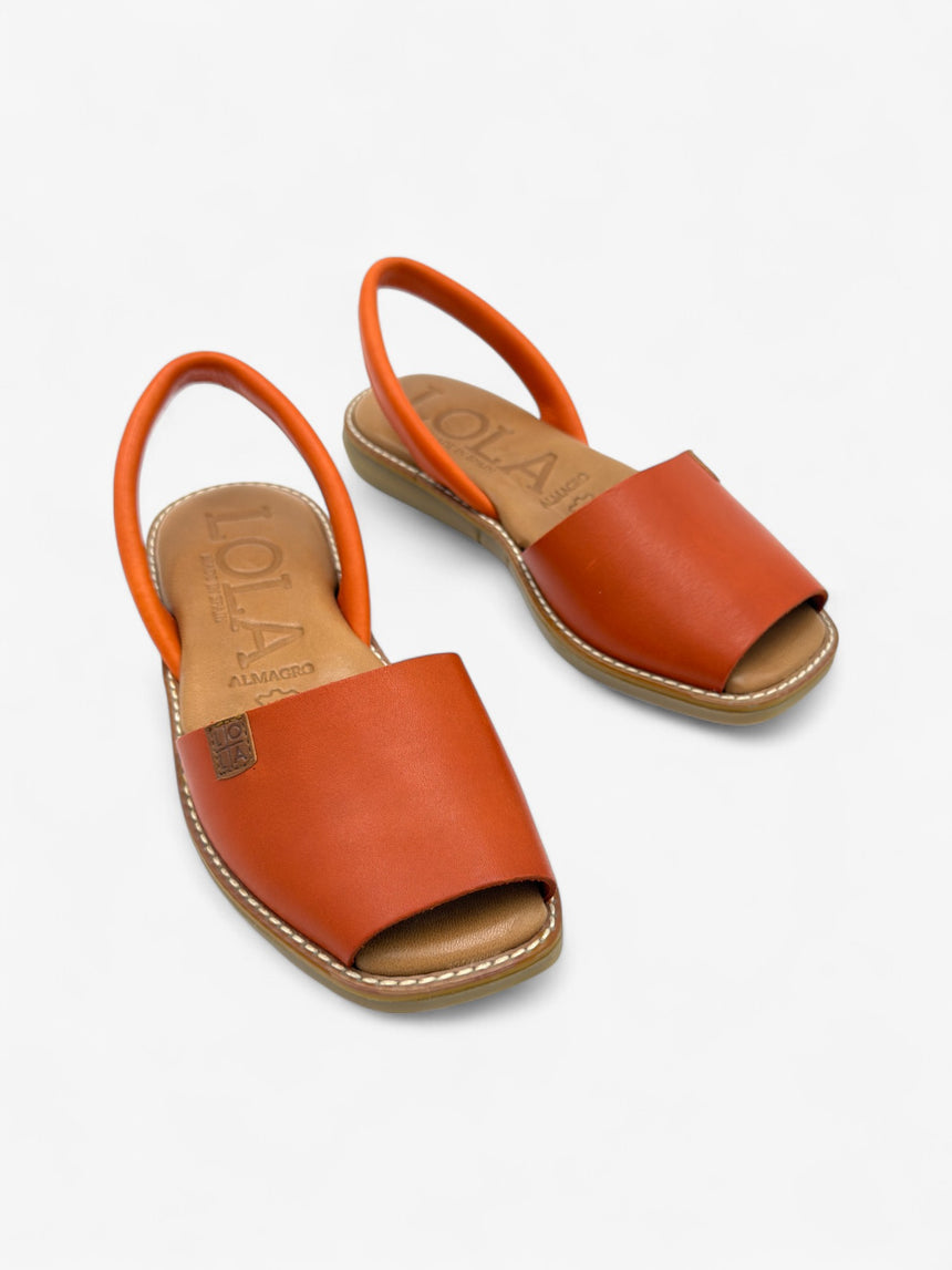 Menorquina plana Galdana color naranja