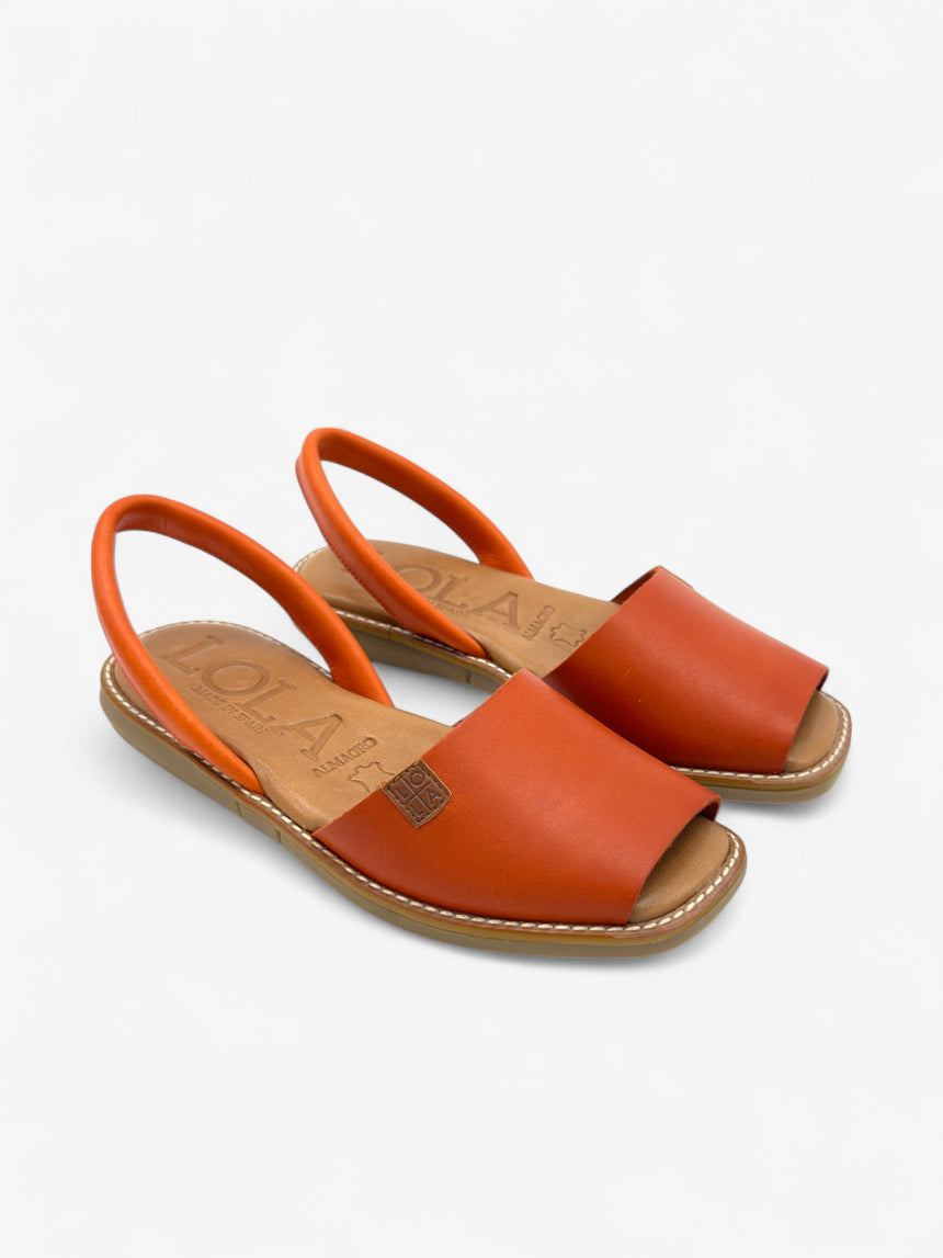 Menorquina plana Galdana color naranja