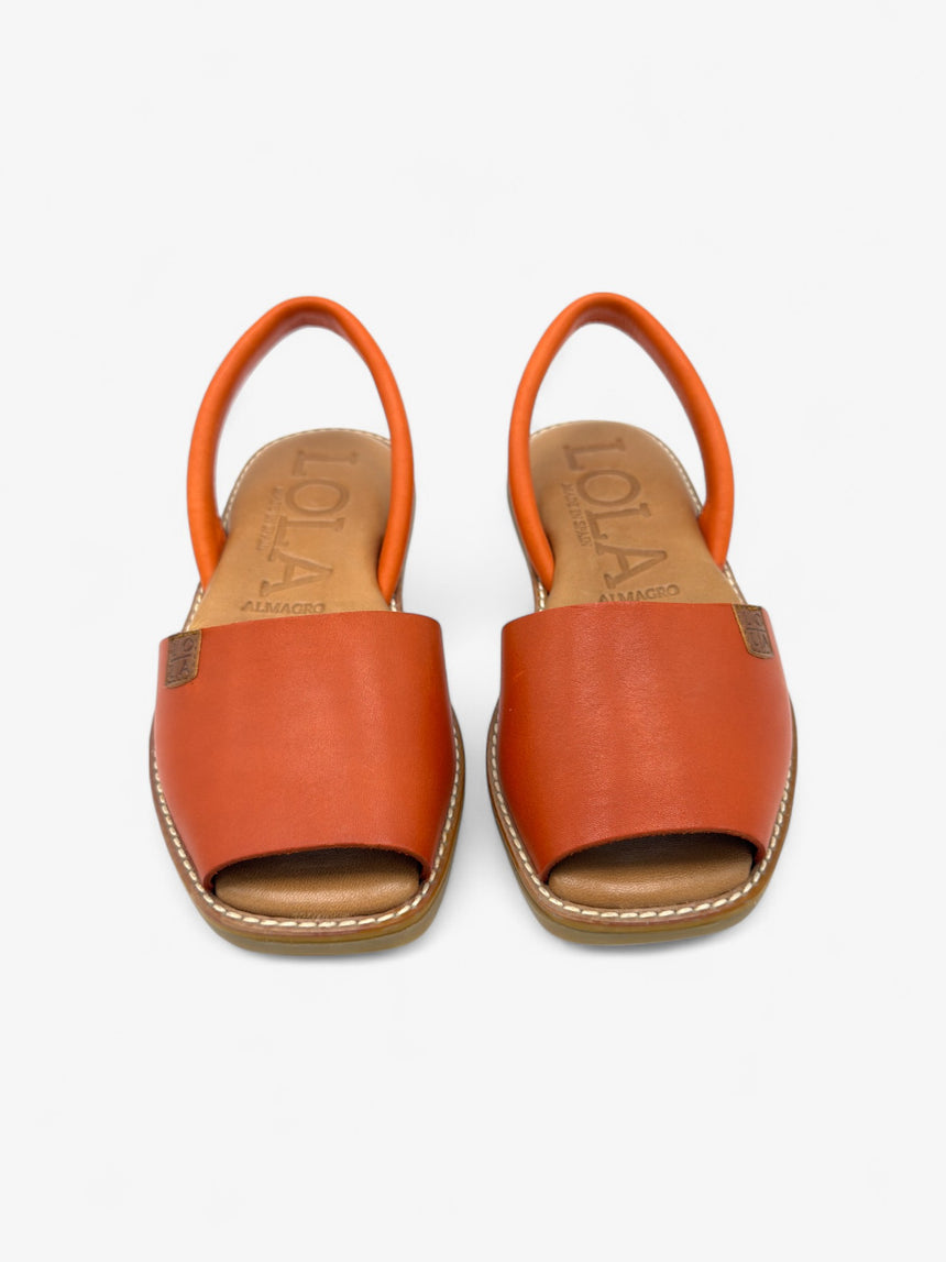 Menorquina plana Galdana color naranja