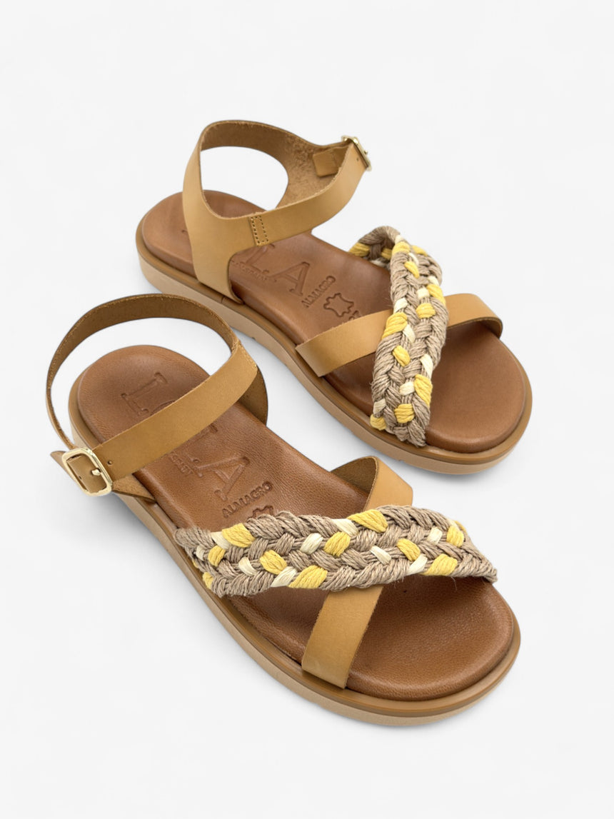 Sandalia plana con tiras cruzadas LOLA ALMAGRO