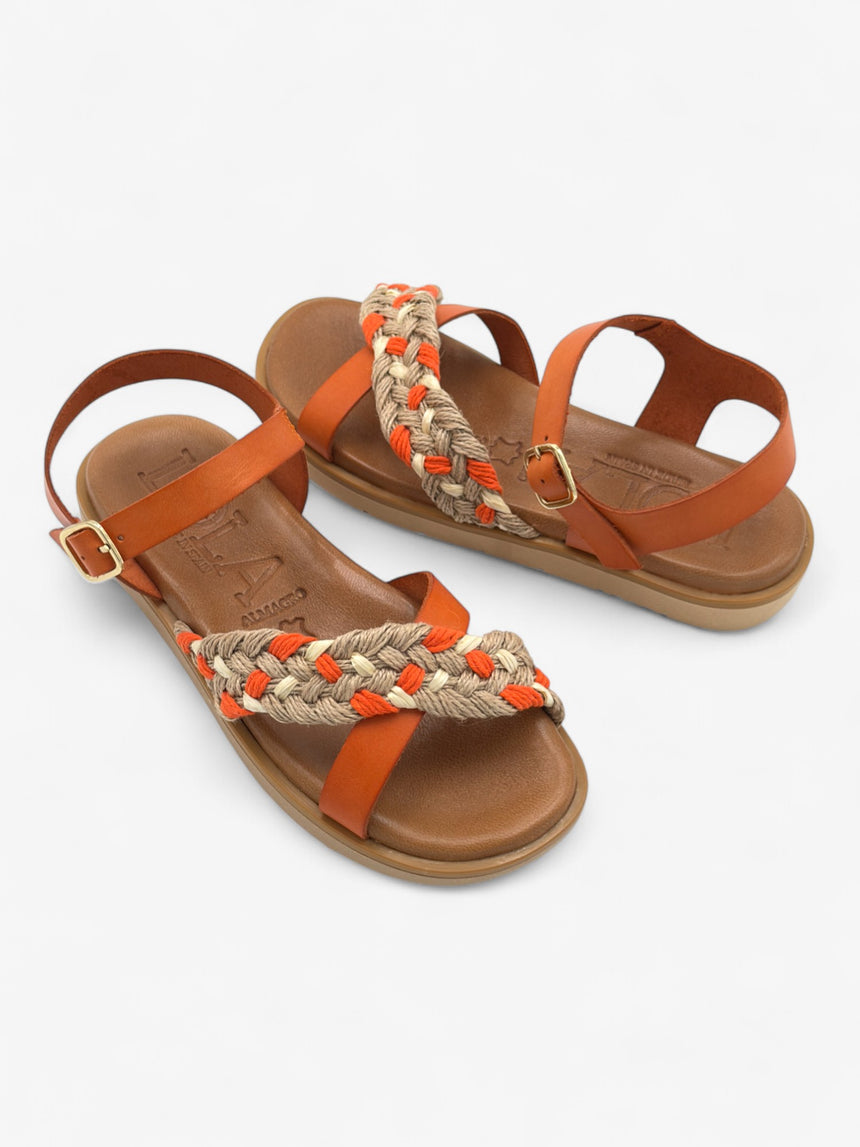 Sandalia plana con tiras cruzadas LOLA ALMAGRO