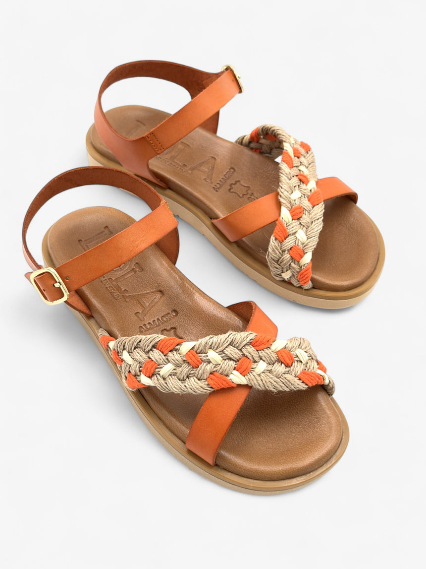 Sandalia plana con tiras cruzadas LOLA ALMAGRO