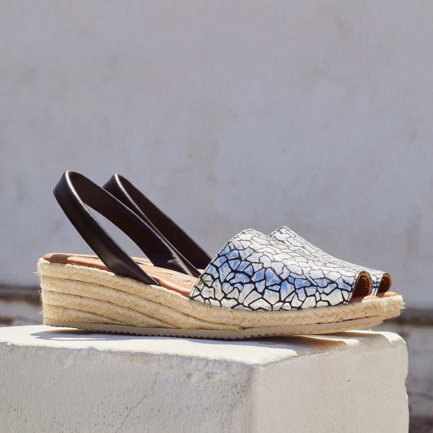 Menorcan sandals with BINIMEL·LA lead wedge