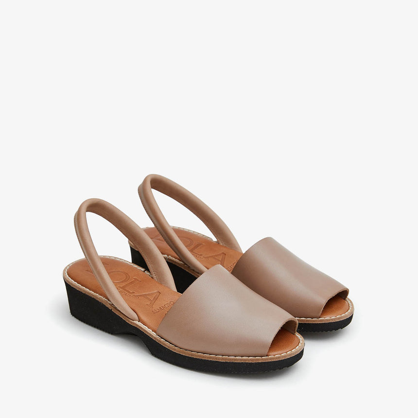 Menorcan sandals with PREGONDA ​​linen wedge
