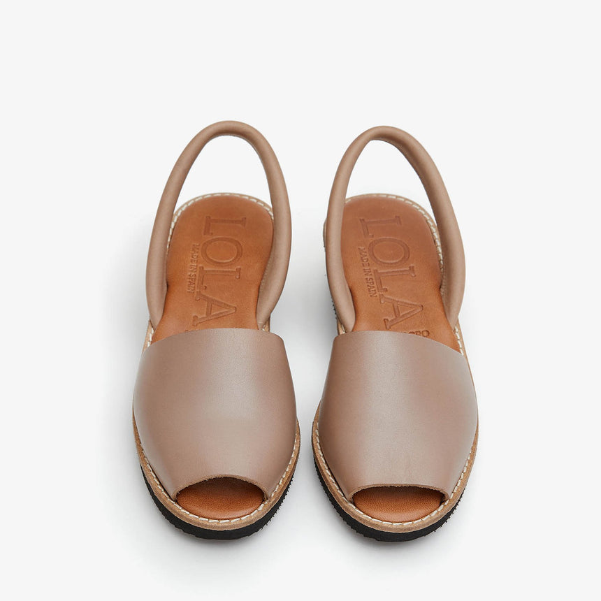 Menorcan sandals with PREGONDA ​​linen wedge