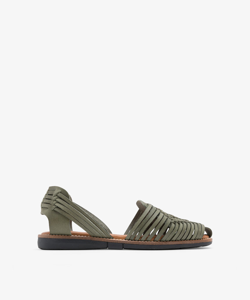 SAONA wasabi flat sandals