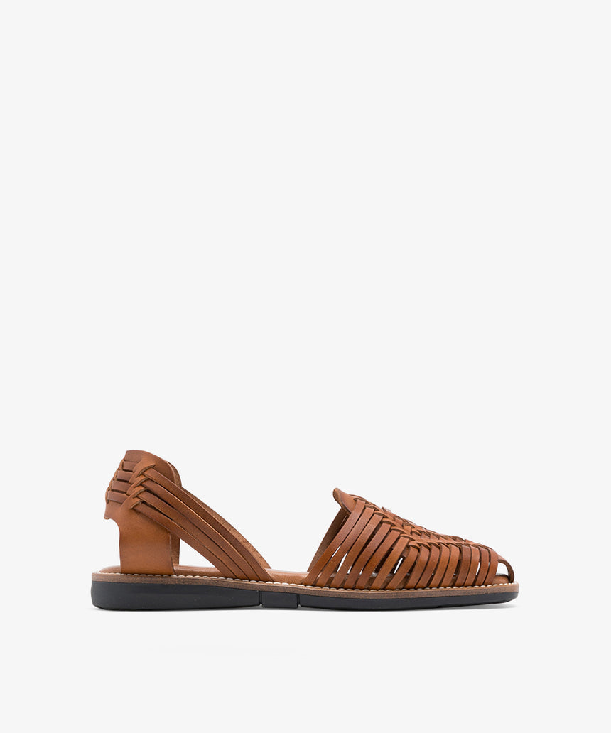 SAONA leather flat sandals