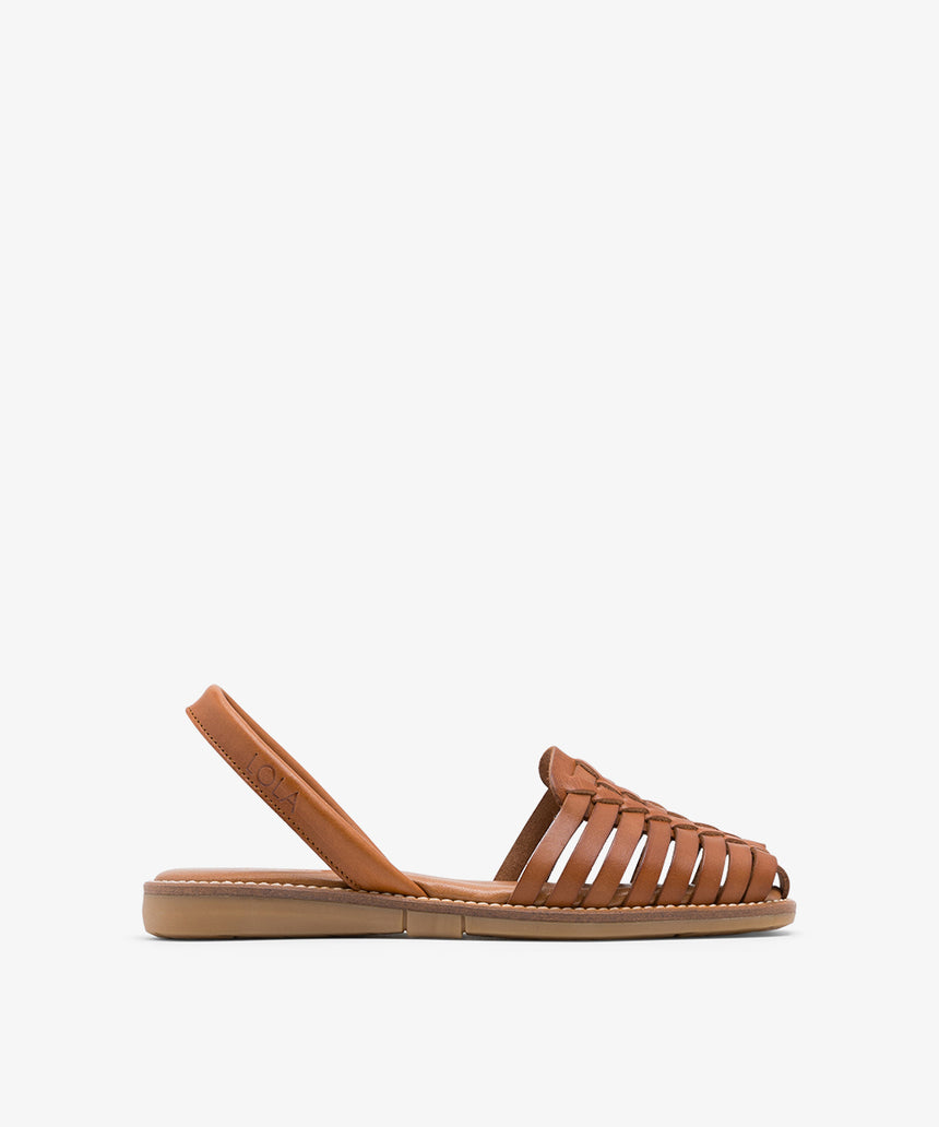 BINIGAUS leather flat Menorquina sandals