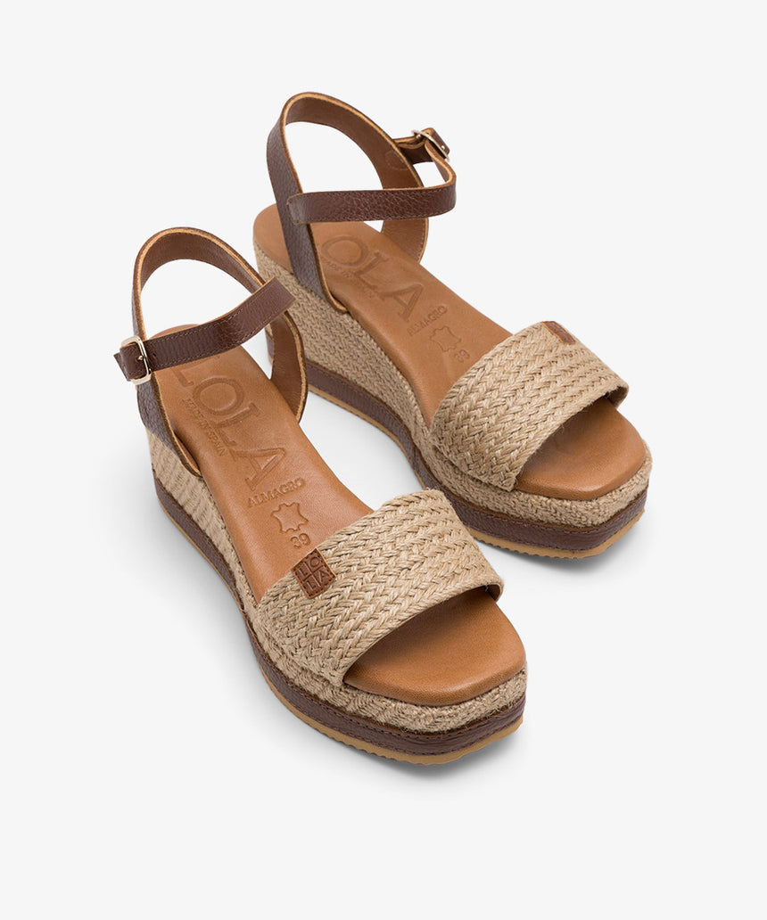 ESPART leather wedge sandals