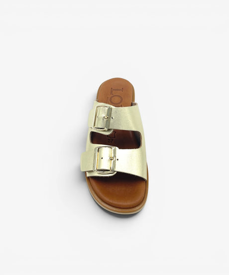 Sandalias planas PELOSA platino