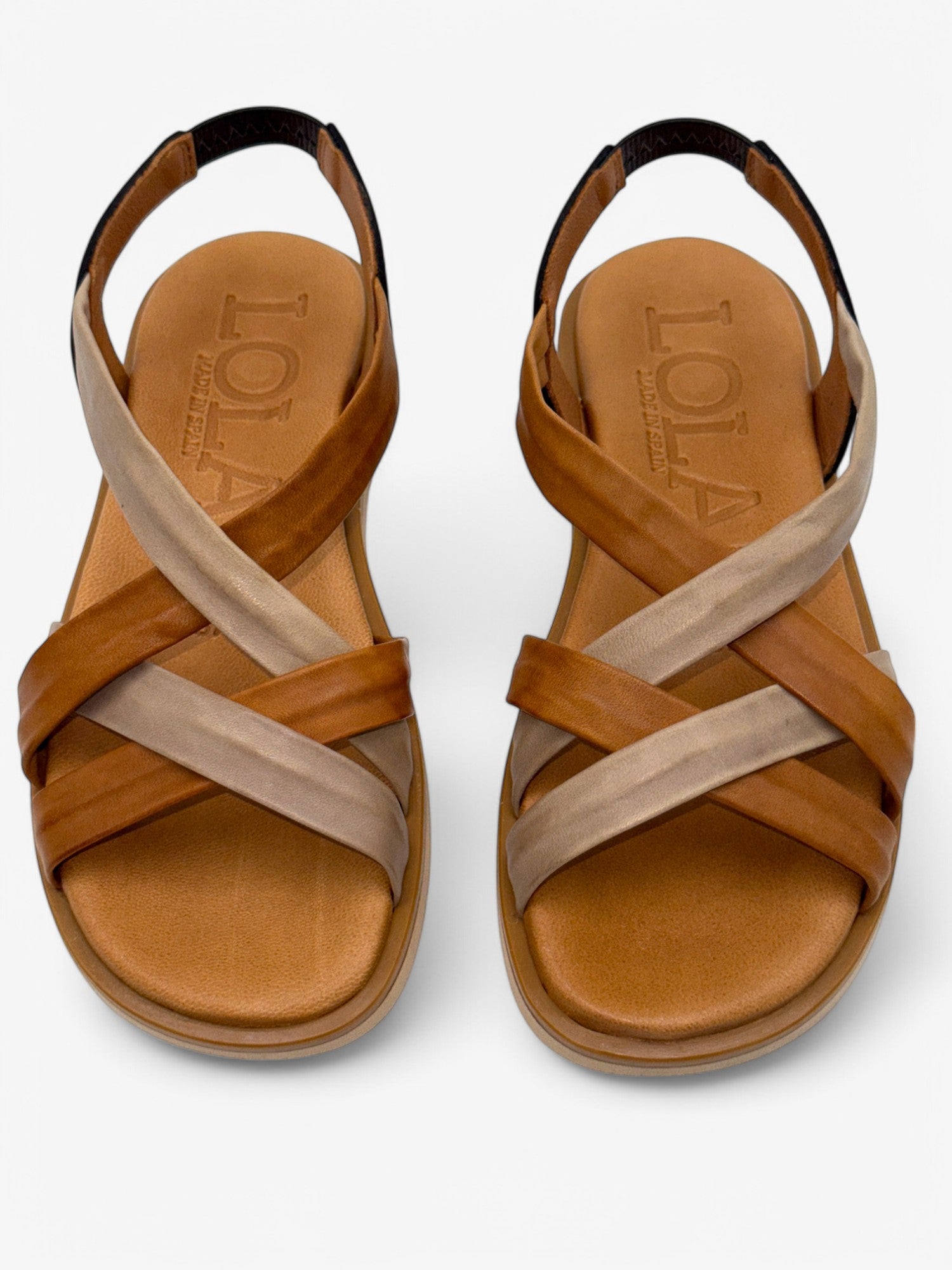 Women's flat sandals model ARIENZO combi-black – Lola Almagro