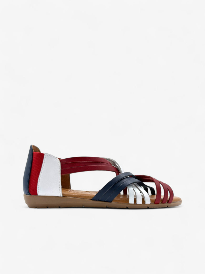 Sandalias planas ESCORXADA combi-blue (muestra)