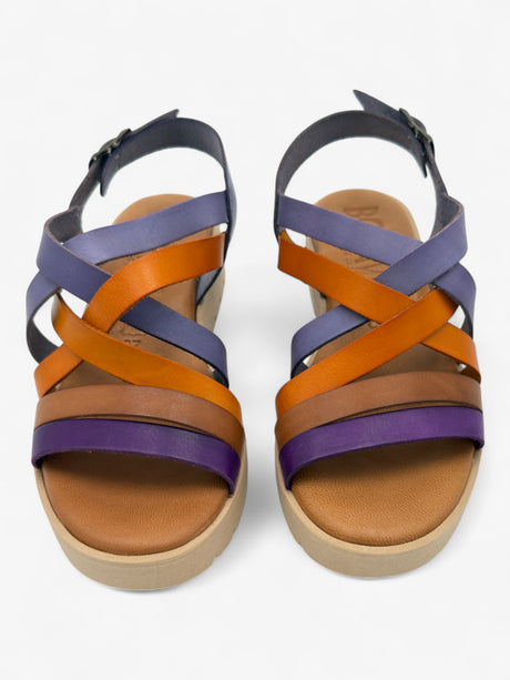 Sandalia con cuña VIOLETA