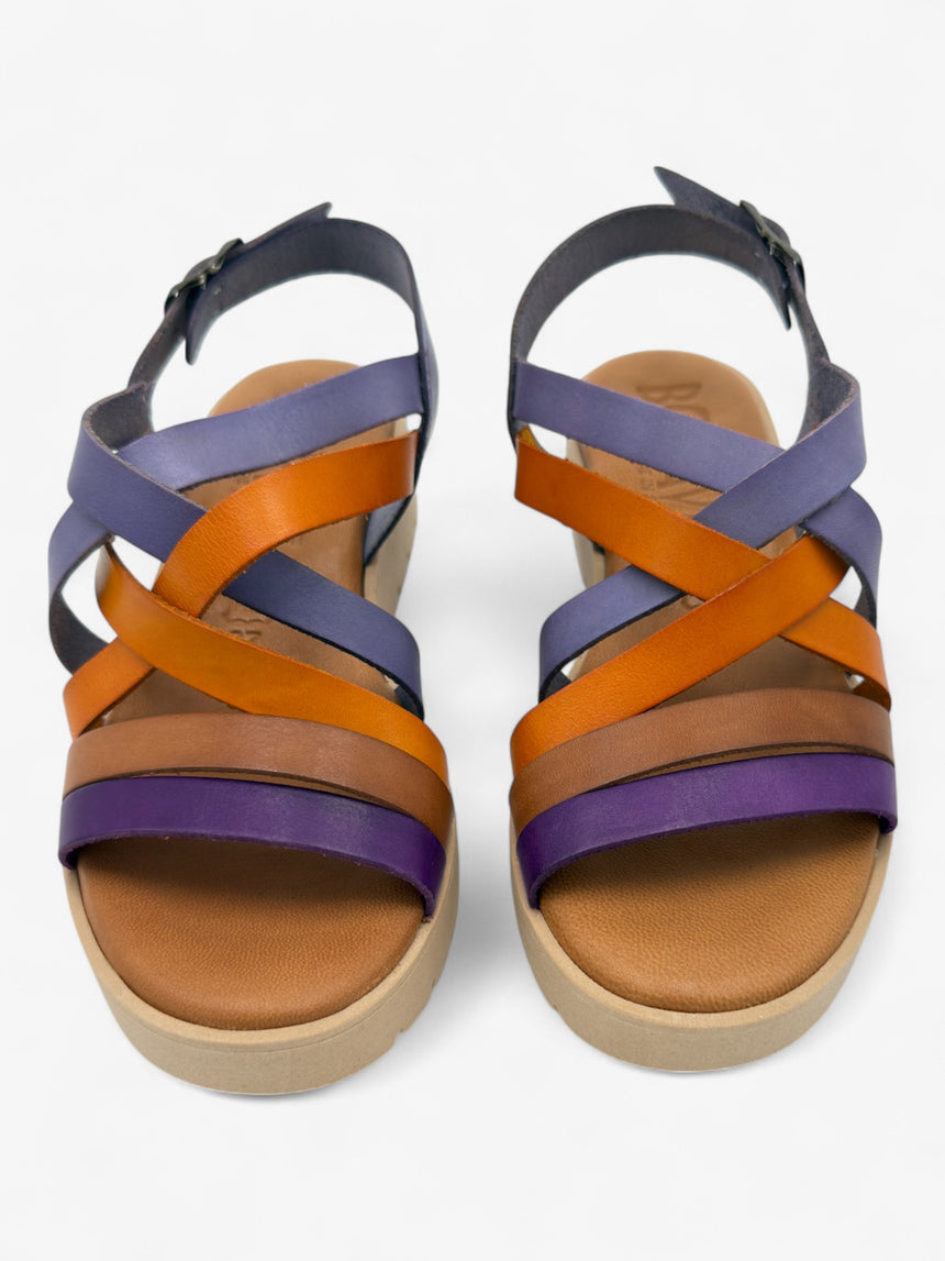 Sandalia con cuña VIOLETA
